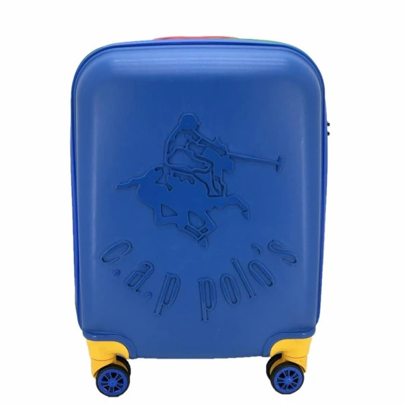 Cap Polo's Polipropilen Üçlü Valiz Set Mavi - Resim 4
