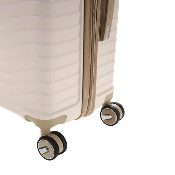 Ççs 5235 Polipropilen Orta Boy Valiz Beyaz - Resim 3