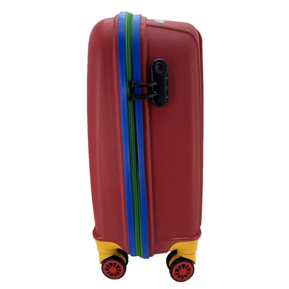 Cap Polo's Polipropilen Orta Boy Valiz Kırmızı - Resim 3