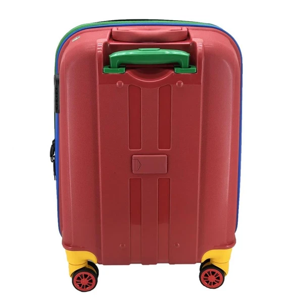 Cap Polo's Polipropilen Büyük Boy Valiz Kırmızı - Resim 4