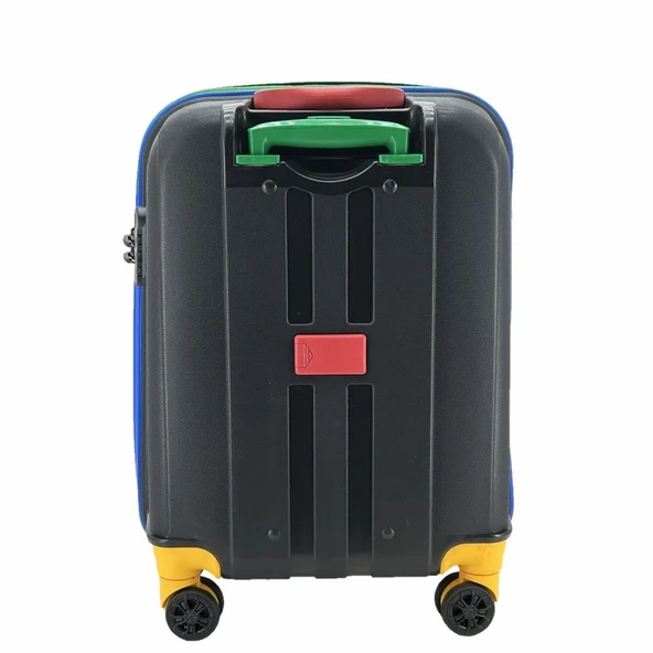 Cap Polo's Polipropilen Büyük Boy Valiz Siyah - Resim 6