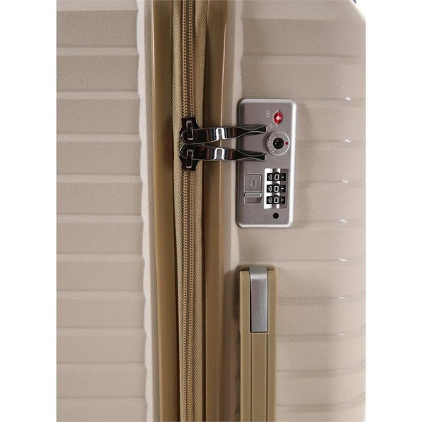 Ççs 5235 Polipropilen Küçük Boy Valiz Beyaz - Resim 6