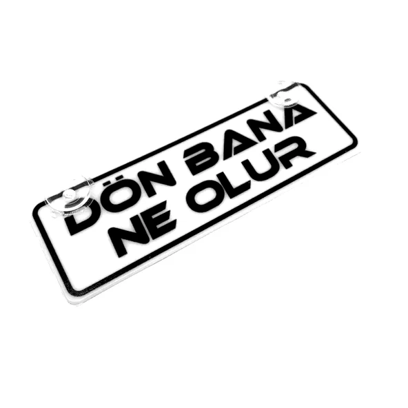 Dön Bana Ne Olur Yazılı Sök Tak Dekor Plaka ürün görseli