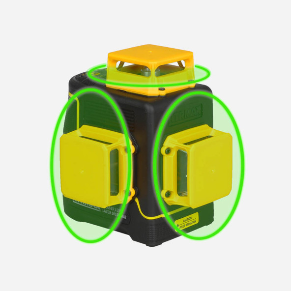 RTRMAX RTM058 LAZER HIZALAMA DISTOMATI 3X360 OTOMATIK YESIL - 2