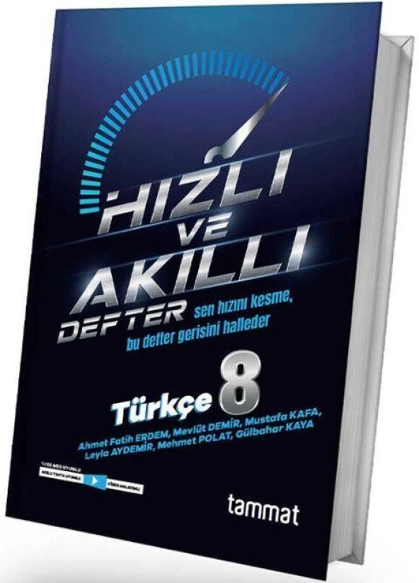 8. Sınıf LGS Türkçe Hızlı ve Akıllı Defter Tammat Yayıncılık - 1