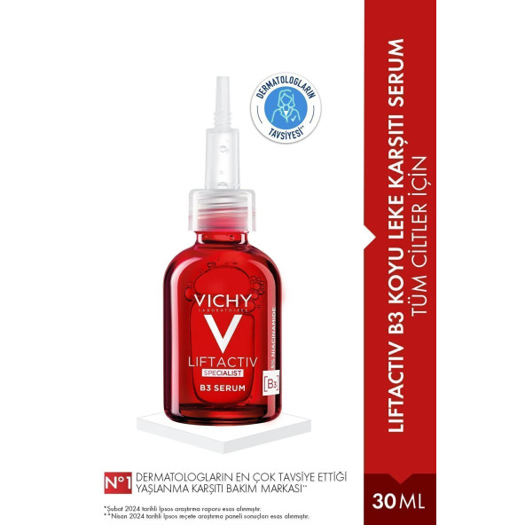 Vichy Koyu Leke Karşıtı ve Cilt Tonunu Eşitleyici Bakım Serumu 30ml.