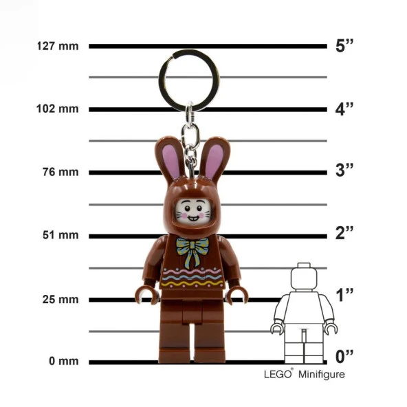 LEGO Minifigures KE180H Iconic Chocolate Bunny Led Key Chain - Resim 3