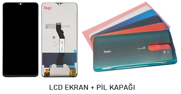 Xiaomi Redmi NOTE 8 Pro LCD Ekran + Arka Kapak BEYAZ