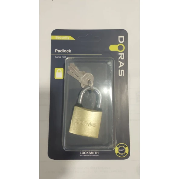 Doras 38 Mm Sarı Döküm Asma Kilit - Resim 3