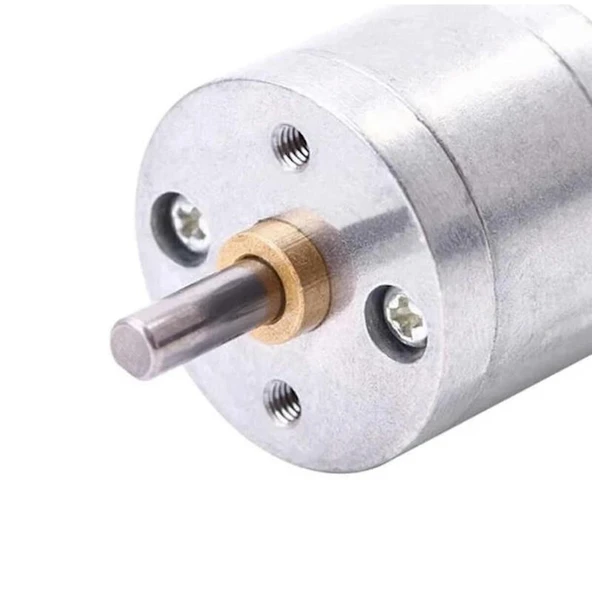 6V 25mm 1360 RPM Yüksek Torklu Mini DC Redüktörlü Motor - 2