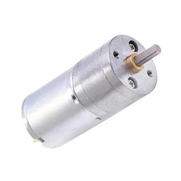 6V 25mm 1360 RPM Yüksek Torklu Mini DC Redüktörlü Motor