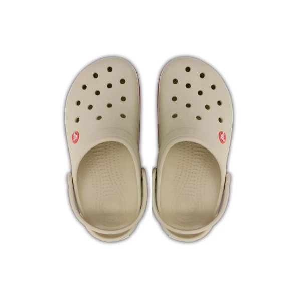 CROCS CROCBAND BEJ KIRMIZI ÇİZGİLİ ÇOCUK TERLİK - 2