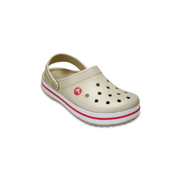CROCS CROCBAND BEJ KIRMIZI ÇİZGİLİ ÇOCUK TERLİK - 4