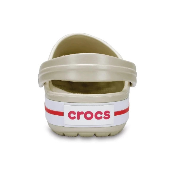 CROCS CROCBAND BEJ KIRMIZI ÇİZGİLİ ÇOCUK TERLİK - 5