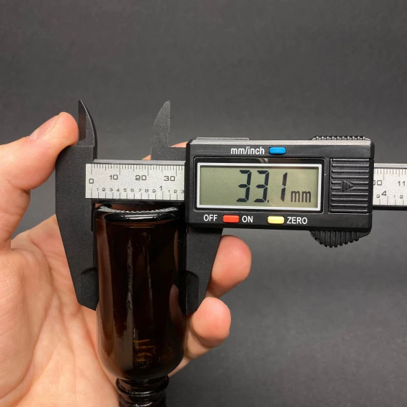 30 Ml Amber Cam Damlalıklı Şişe , Gold Metalik Kapak , 30 Cc Kahverengi Cam Damlalıklı Şişe x 6 Adet - Resim 4