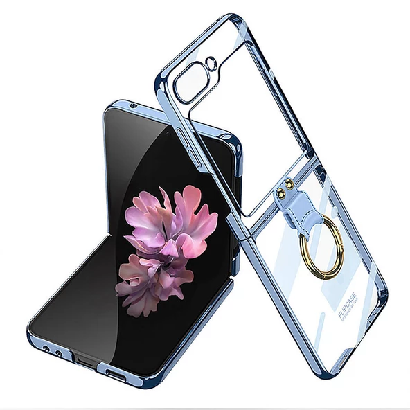 Galaxy Z Flip 6 Kılıf Yüzüklü Kıpta Kılıf - 3