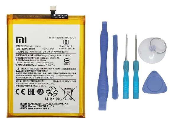 Xiaomi Redmi 9A - BN 56 - Batarya Pil Sıfır Orijinal + TAMİR SETİ