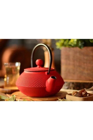 Bambum T2765 Linden Sümbül Döküm Demlik 750ml Kırmızı - 2