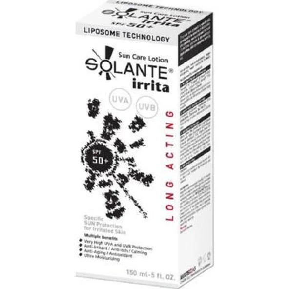 Solante Irrita Spf 50 150 ML Güneş Losyonu - Diş Beyazlatıcı Köpük Hediye