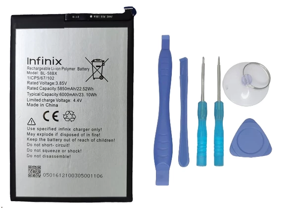 Infinix HOT 11 PLAY Batarya Pil Sıfır Orijinal + TAMİR SETİ