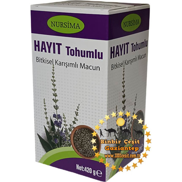 Nursima Hayıt Tohumlu Bitkisel Karışımlı Macun 420 G