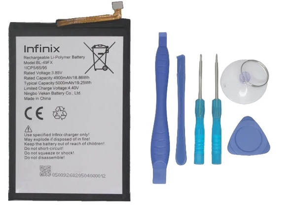 Infinix SMART 6 Batarya Pil Sıfır Orijinal + TAMİR SETİ ürün görseli 1