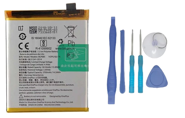 One Plus 6T  Batarya Pil Sıfır Orijinal + TAMİR SETİ ürün görseli 1