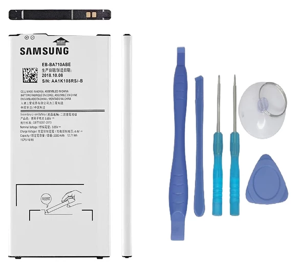 Samsung Galaxy A7 - 2016 - SM-A710 Batarya Pil Sıfır Orijinal + TAMİR SETİ ürün görseli 1