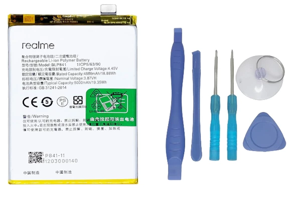Oppo Realme 8 - Blp841 - Batarya Pil Sıfır Orijinal + TAMİR SETİ