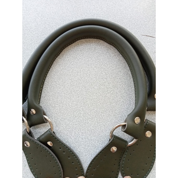 Likya  HAKİ RENKLİ 60 cm Borulu Deri Çanta Sapı - 2