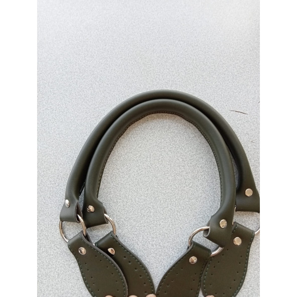 Likya  HAKİ RENKLİ 60 cm Borulu Deri Çanta Sapı - 3