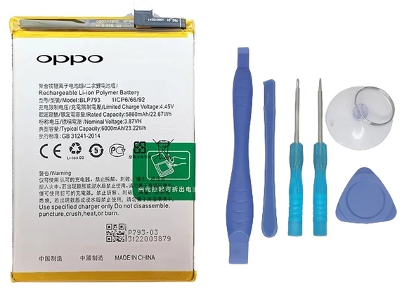 Oppo Realme C25S - Blp793 Batarya Pil Sıfır Orijinal + TAMİR SETİ ürün görseli 1