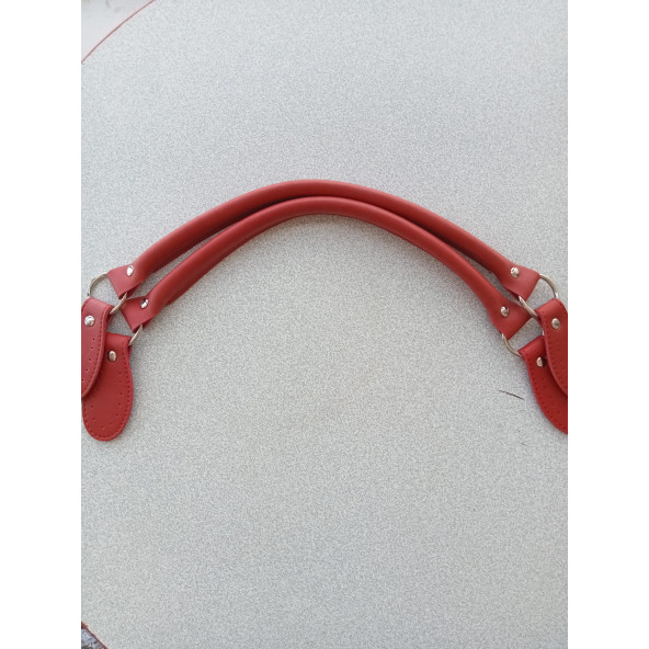 Likya KIRMIZI RENKLİ 60 cm Borulu Deri Çanta Sapı ürün görseli