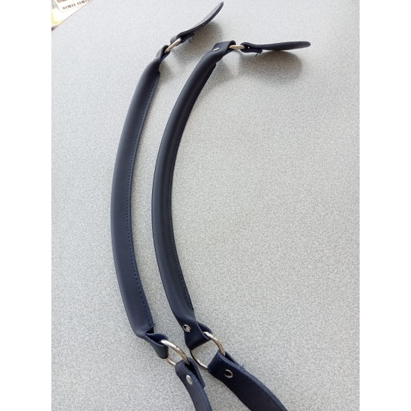 Likya LACİVERT RENKLİ 60 cm Borulu Deri Çanta Sapı - 4