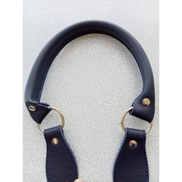 Likya LACİVERT RENKLİ 60 cm Borulu Deri Çanta Sapı - 5