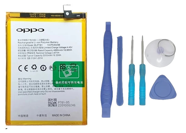 Oppo A91 - Blp781 -Batarya Pil Sıfır Orijinal + TAMİR SETİ ürün görseli 1