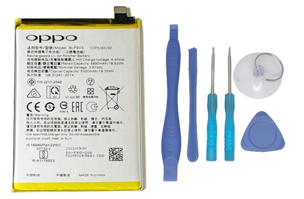 Oppo A56s - Blp915 -Batarya Pil Sıfır Orijinal + TAMİR SETİ
