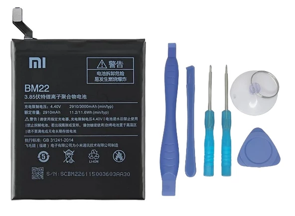 Xiaomi Mi 5- BM22- Batarya Pil Sıfır Orijinal + TAMİR SETİ ürün görseli 1