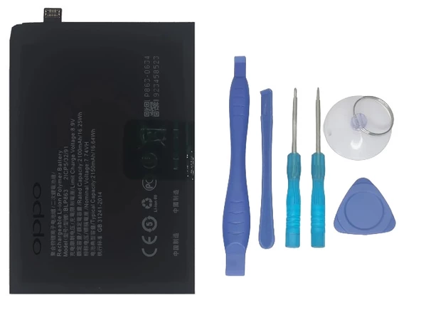 Oppo Reno 6 - BLP863 - Batarya Pil Sıfır Orijinal + TAMİR SETİ ürün görseli 1