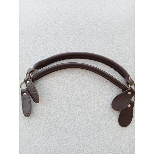 Likya KAHVERENGİ 60 cm Borulu Deri Çanta Sapı - 6