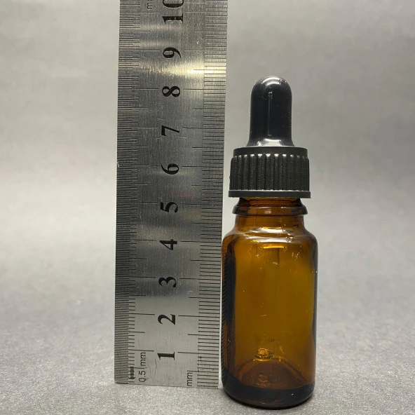 10Ml Kahverengi Cam Damlalıklı Şişe , Siyah Plastik Kapak , 10Cc Amber Cam Damlalıklı Şişe x 6 Adet - 3