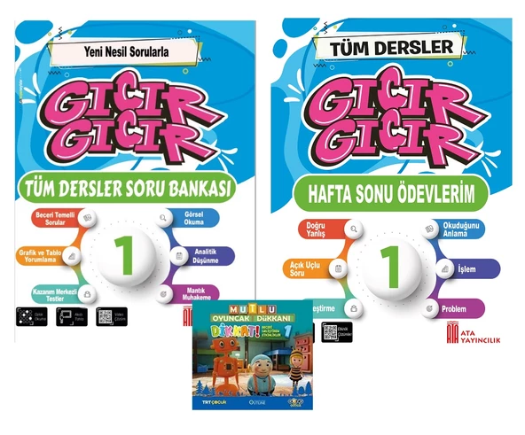1.Sınıf Gıcır Gıcır Tüm Dersler Soru Bankası+Hafta Sonu Ödevlerim - 1