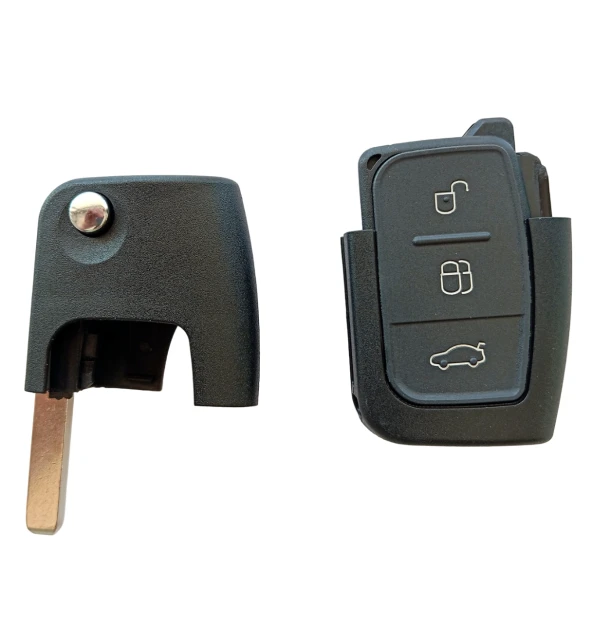 Ford Focus 2 Fiesta Mondeo Fusion Anahtar Kabı Kumanda Kabı Oto Anahtarlık Logolu - 4