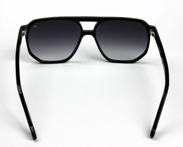 XBLACK 8329 C14 Erkek Güneş Gözlüğü 55 Parlak Siyah - 4