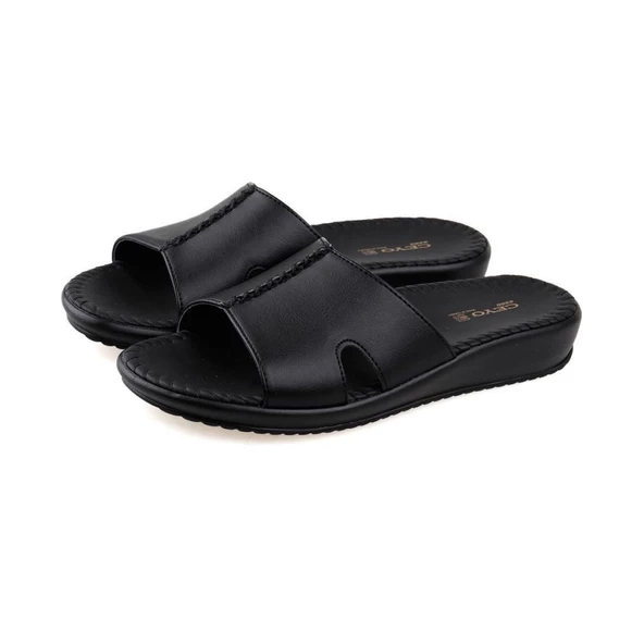 Ceyo 9200-3 Ortopedik Anatomik Kadın Terlik Siyah 35-40