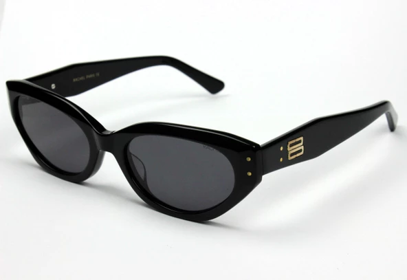 Rachel Paris 8507 C1 Kadın Güneş Gözlüğü 54 Parlak Siyah - Resim 2