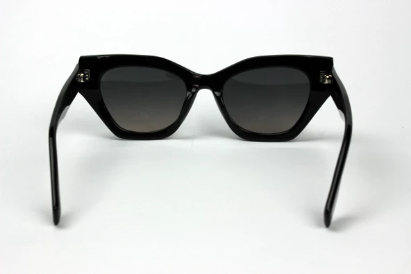 Rachel Paris 8503 C2 Kadın Güneş Gözlüğü 52 Parlak Siyah - Resim 4