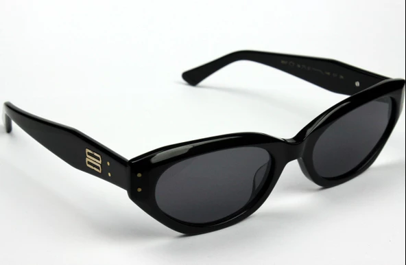 Rachel Paris 8507 C1 Kadın Güneş Gözlüğü 54 Parlak Siyah - Resim 3