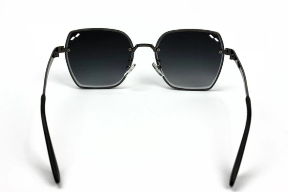 RACHEL PARİS 2512 KADIN GÜNEŞ GÖZLÜĞÜ 55 Mat Siyah - Resim 3