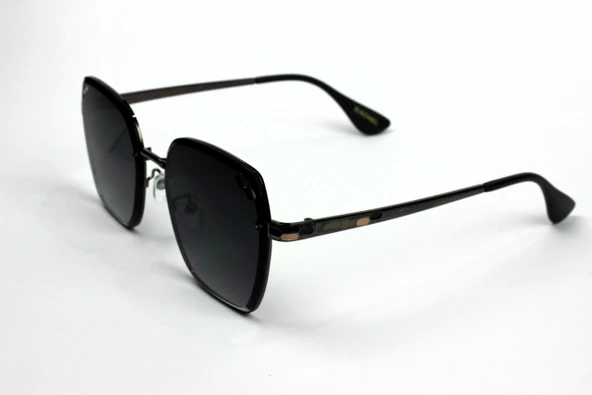 RACHEL PARİS 2512 KADIN GÜNEŞ GÖZLÜĞÜ 55 Mat Siyah - Resim 4